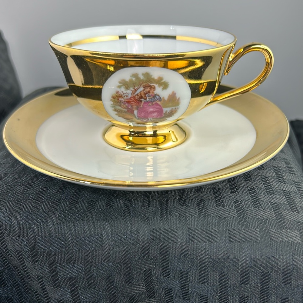 Vintage JWK Bavaria Teacup & Saucer set